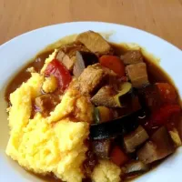 和風野菜カレーとバターポレンタ|Halius Riuさん