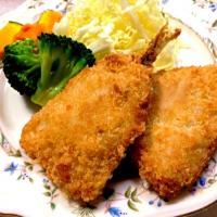 今日の晩ごはんはーあじふらい！