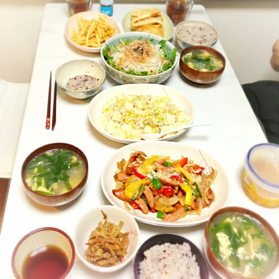 Snapdishの料理写真:晩ご飯。|うさ爺さん