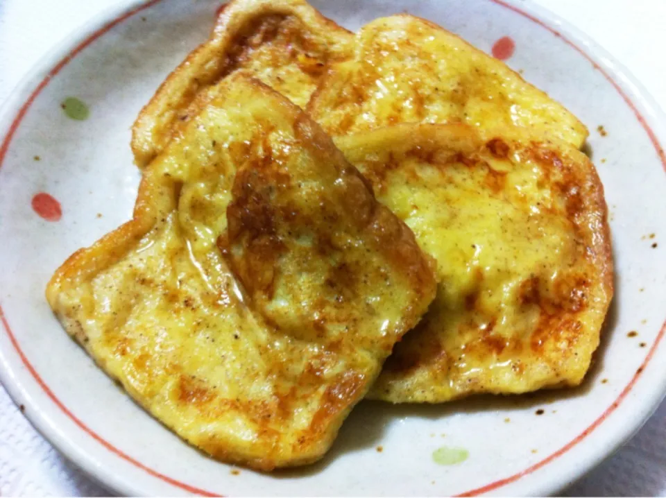 Twitter見てたら作りたくなったフレンチトースト🍞🍴|hanaさん