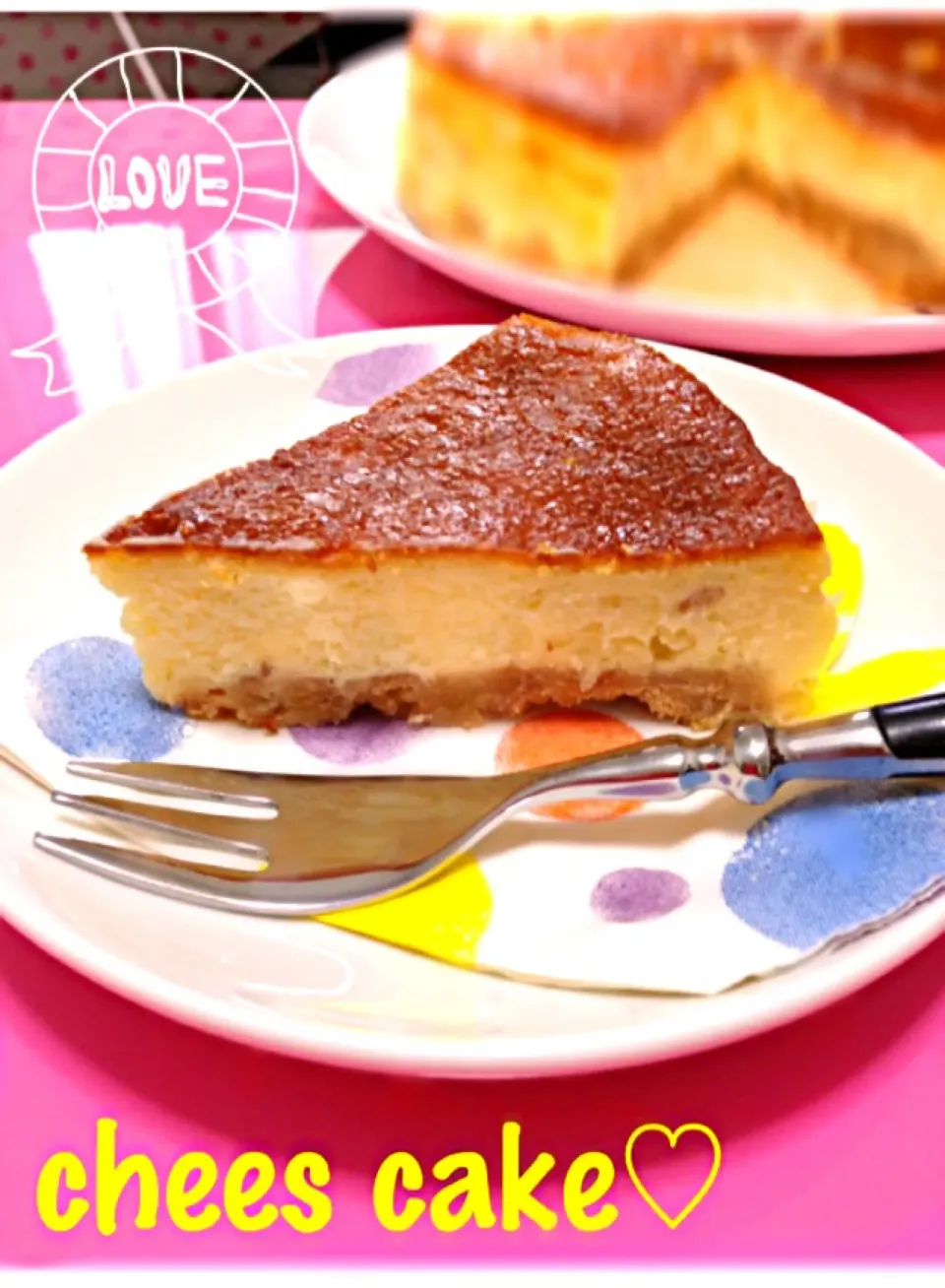 母の日に(*´꒳`*)チーズケーキ♡|ちぃさん