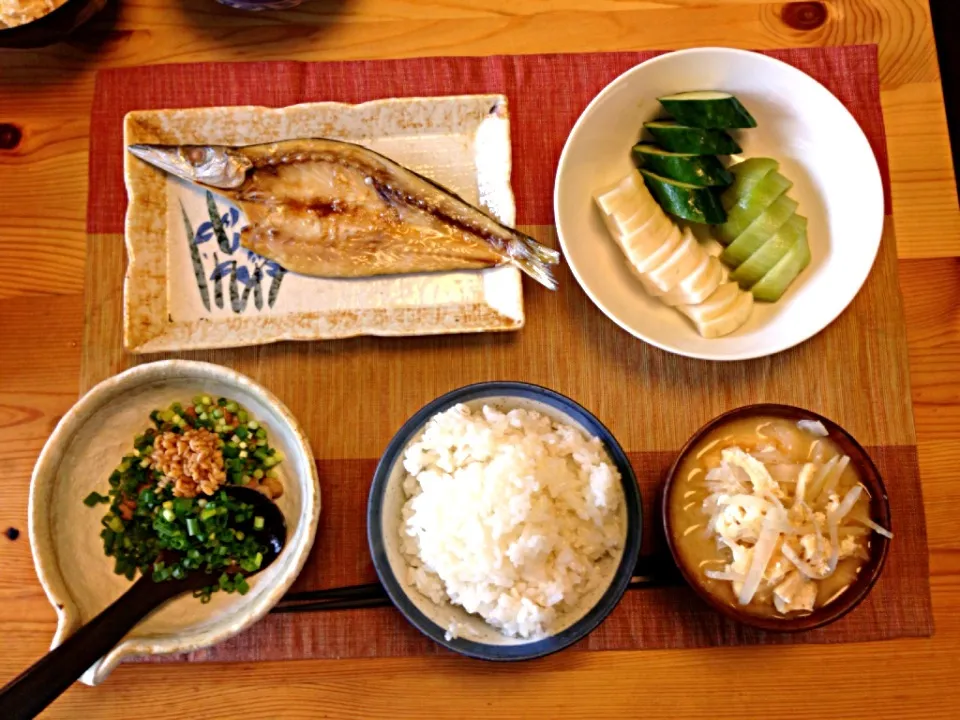 かますの開きの健康朝食|Yoko Hayashiさん