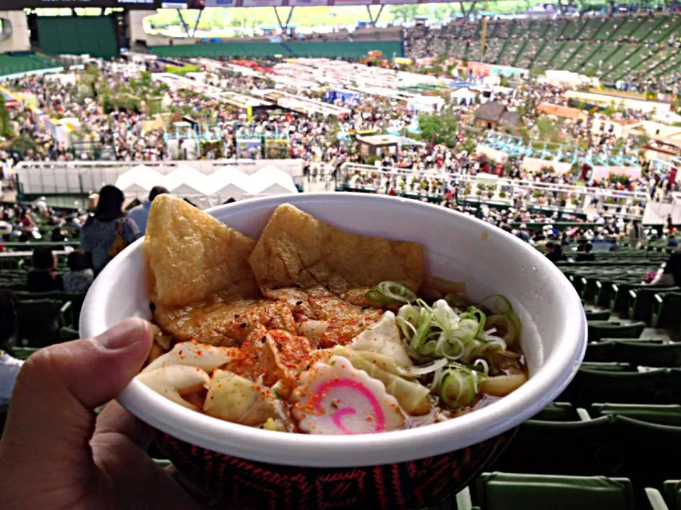 きつねうどん 西武ドーム 竹國|マハロ菊池さん