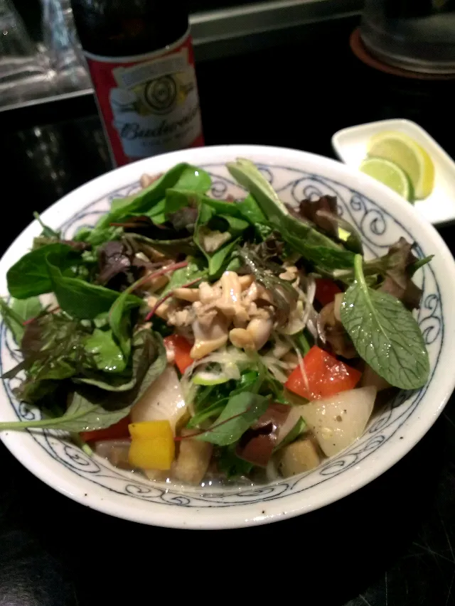 あさりと夏野菜の塩ラーメン 柑橘類の香り|ふぃるまめんとさん