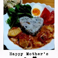 Snapdishの料理写真:Happy Mothers's Day2　狩人風トマト煮込み|みっきーさん