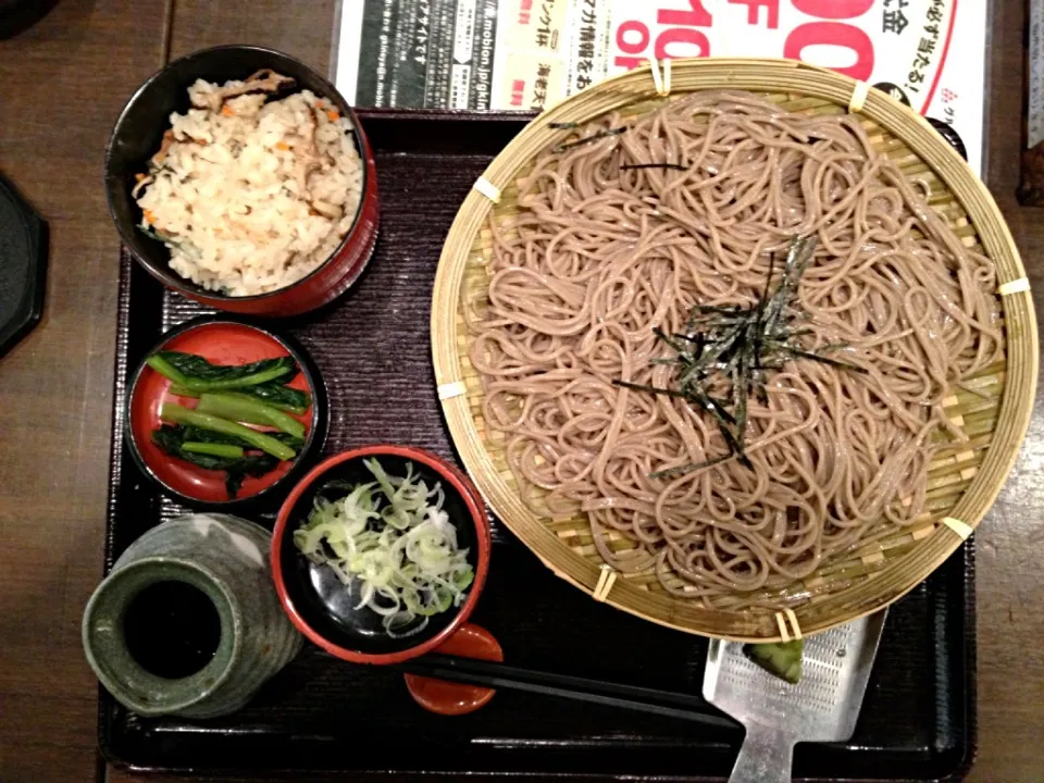 ざるそば定食|ばーさんさん