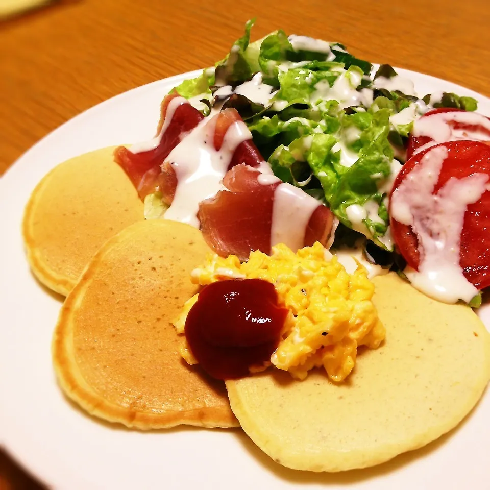 お食事パンケーキ|おおいわゆみさん