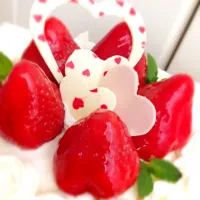 今年のバレンタインケーキ♡|たきたきさん