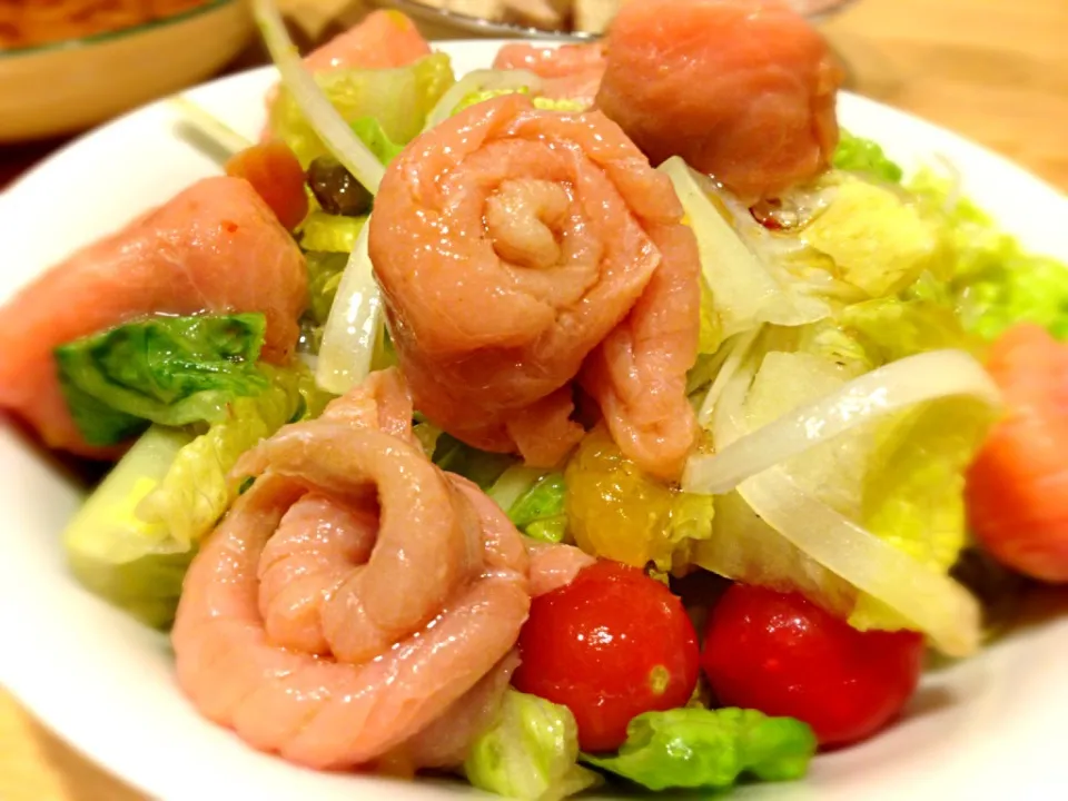 Smoked salmon salad @ home|Larry Chuさん