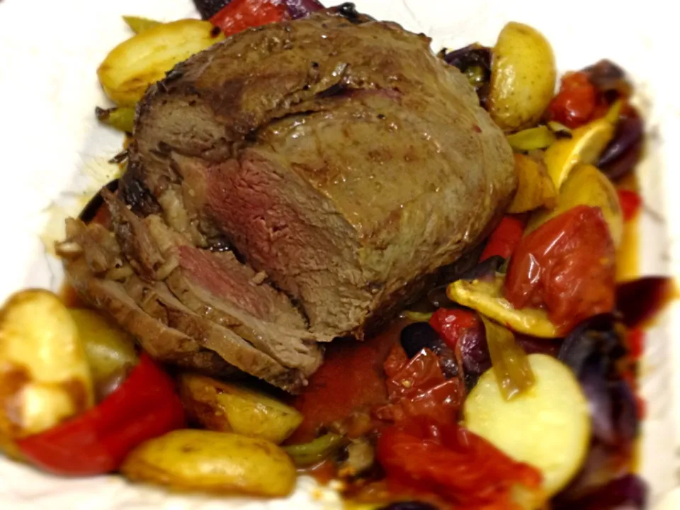 Beef Rib Eye and roasted vegetables|Steve Pountneyさん