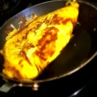 Snapdishの料理写真:Mac and cheese omelet