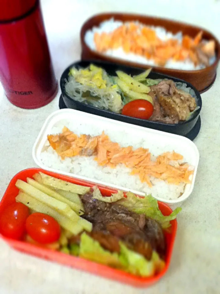 今日のJK&OL弁当はシャラン鴨のローストw/マスタードソース。 Today's lunch box. Canard challandaise roast.|hoppycowさん