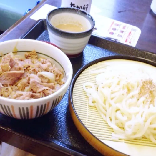 胡麻だれざるうどんとミニ牛丼|Masさん