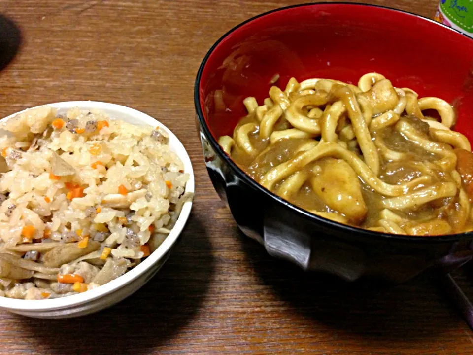 炊き込みご飯とカレーうどん|あやかさん