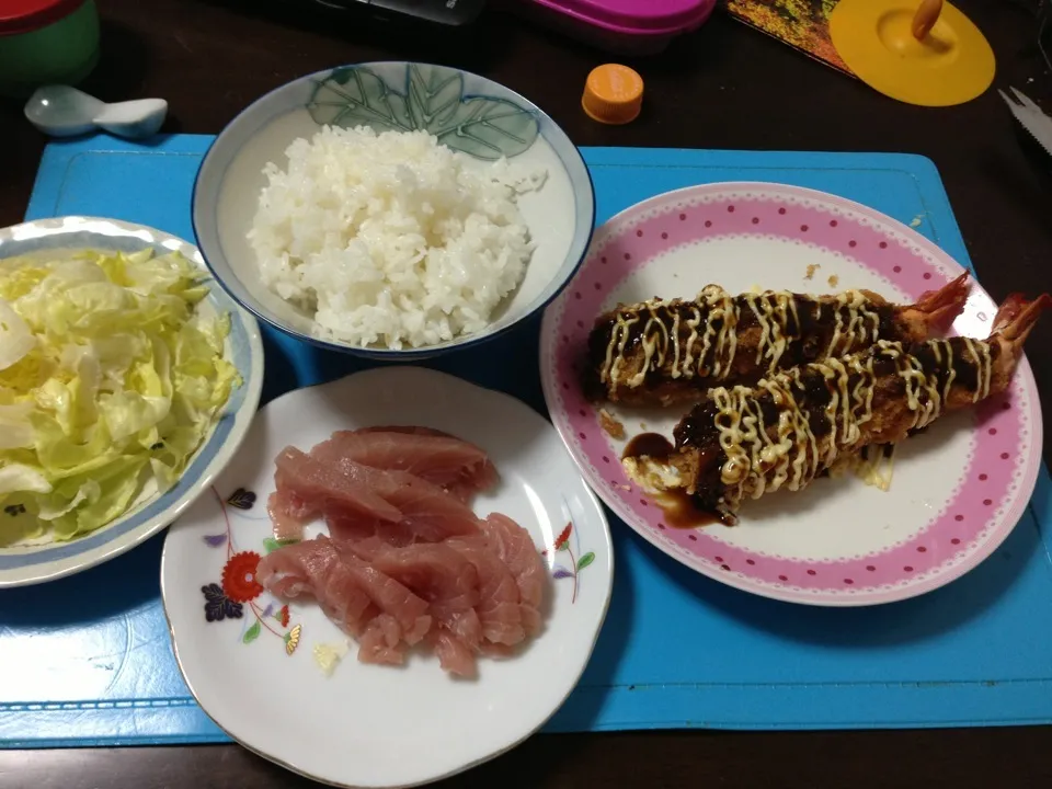 でっかい海老フリャー|肉大好きさん