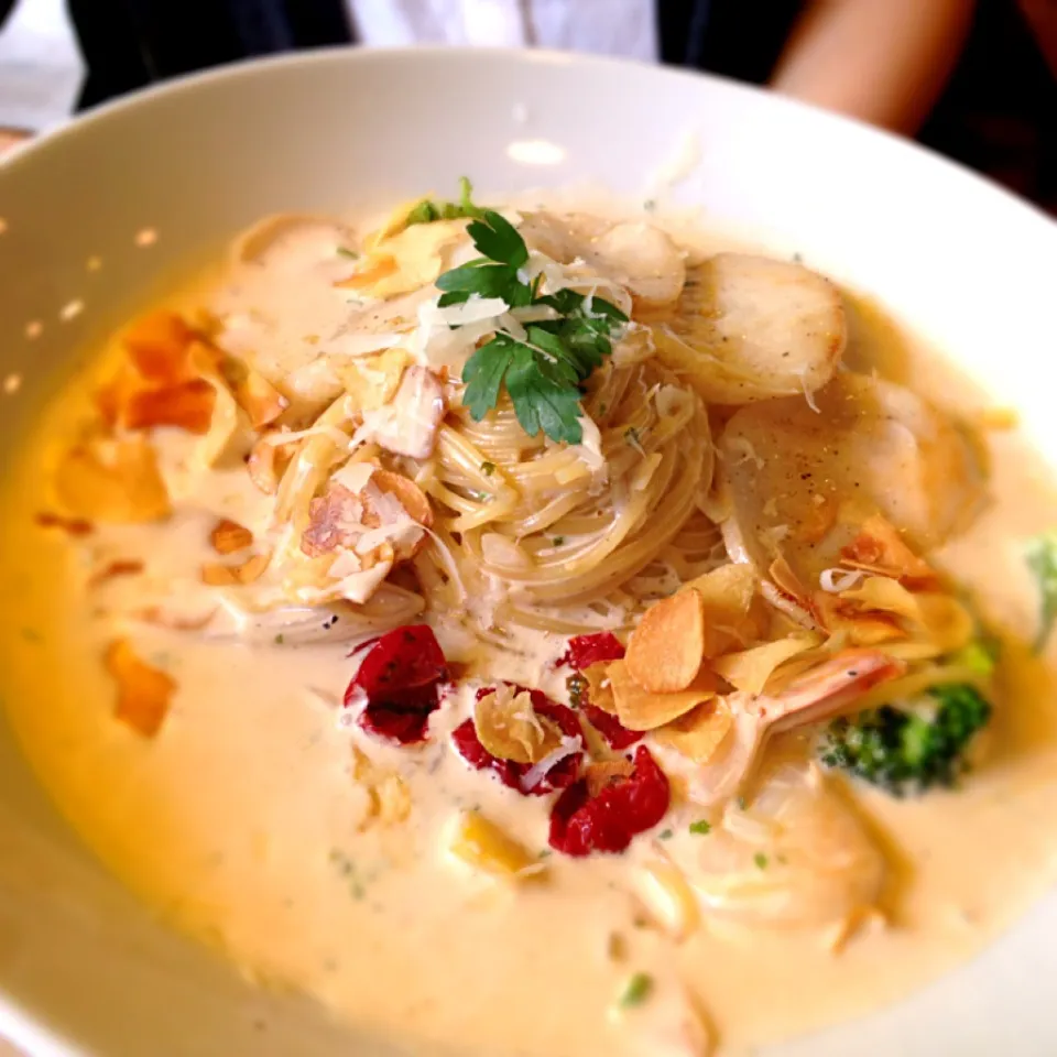 seafood cream pasta|Daeyong Jason Hongさん