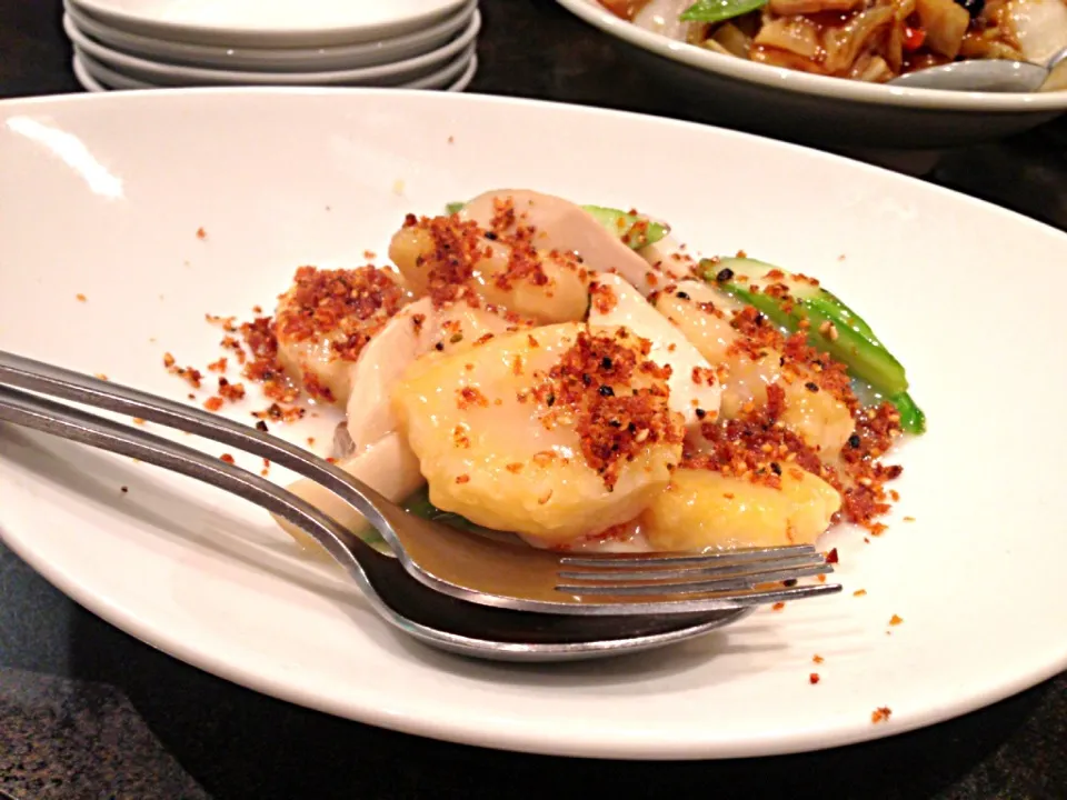 Fried Scallop and vegetable|chan mitsuさん