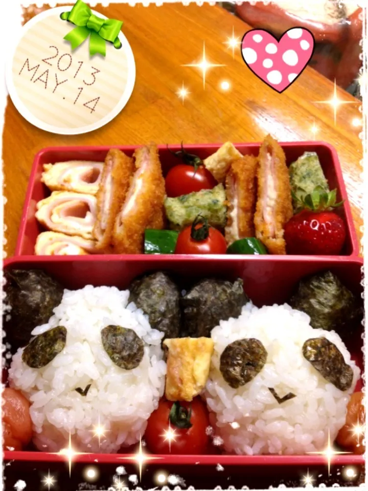 Snapdishの料理写真:お嬢さんのお弁当5/14(#^.^#)|kanako/Ｔ かなちゃんさん