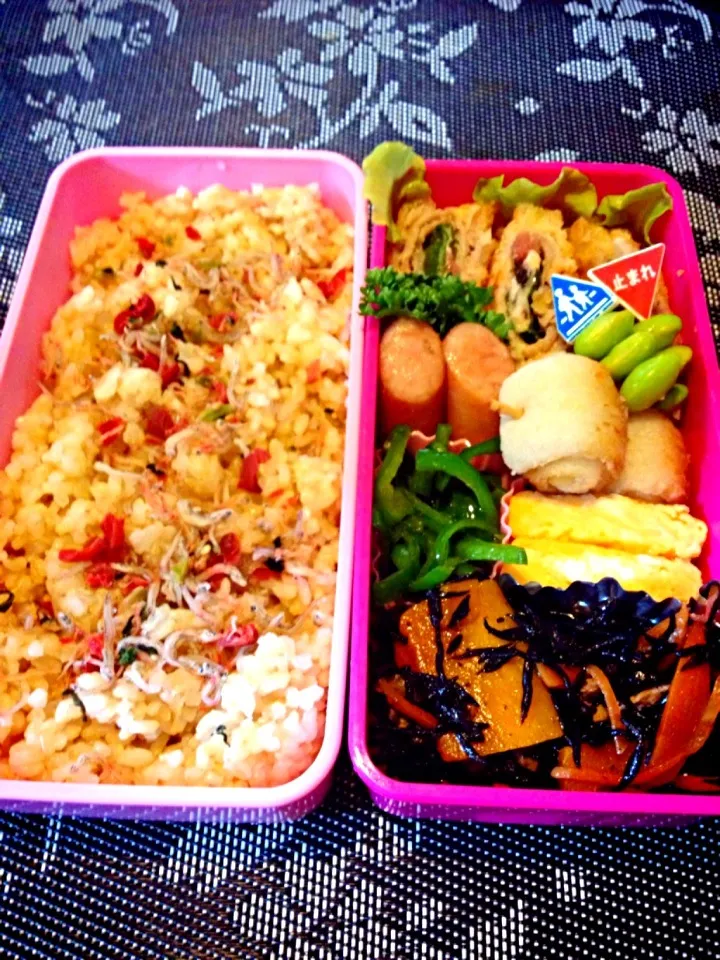 Snapdishの料理写真:彼氏さんの本日のお弁当|angelmanamiさん