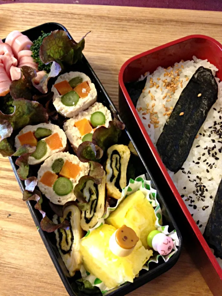 Snapdishの料理写真:男子高校生弁当 野菜の鶏肉巻き|よよさん