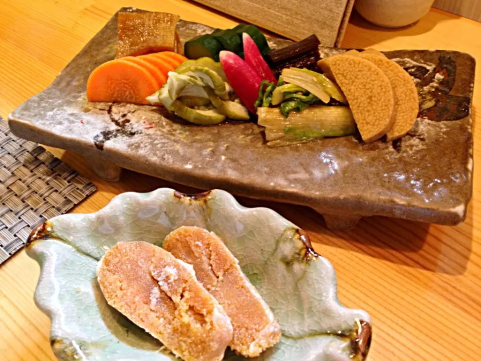 Japanese pickles and ovary of puffer fish|do dyuさん