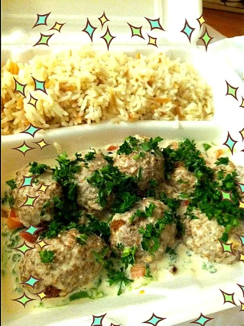 Falafel Plate with rice pilaf, hummus|Juliee ~ ジュリーさん