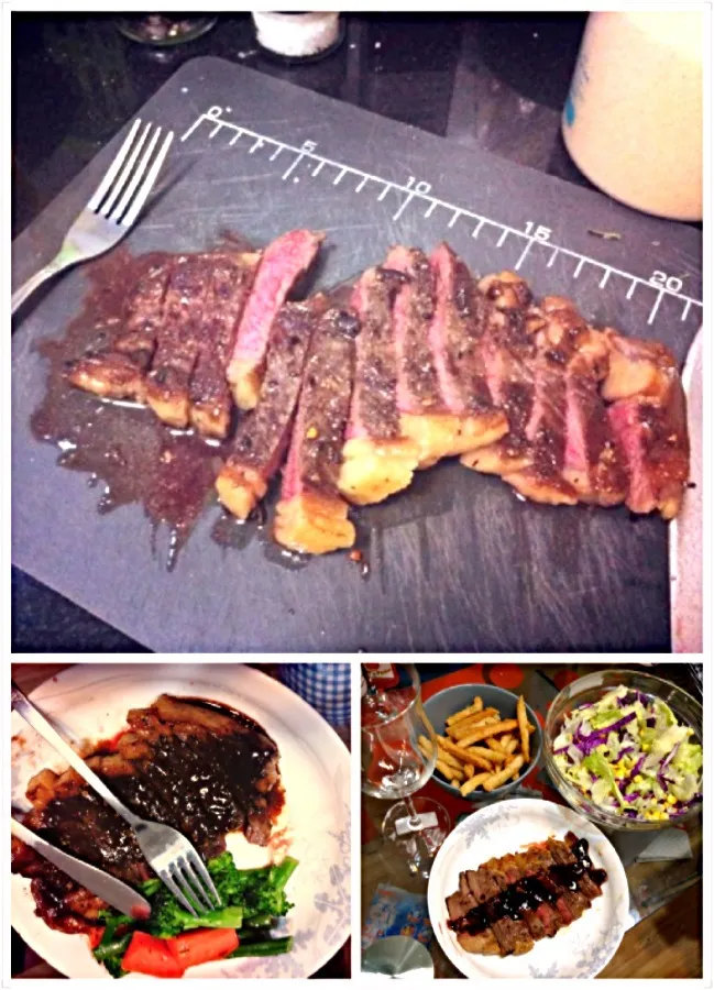 Rump steak with red wine sauce|Lauraさん