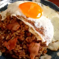 生姜だれ風味チャーハンの目玉焼きのせ|たまさん