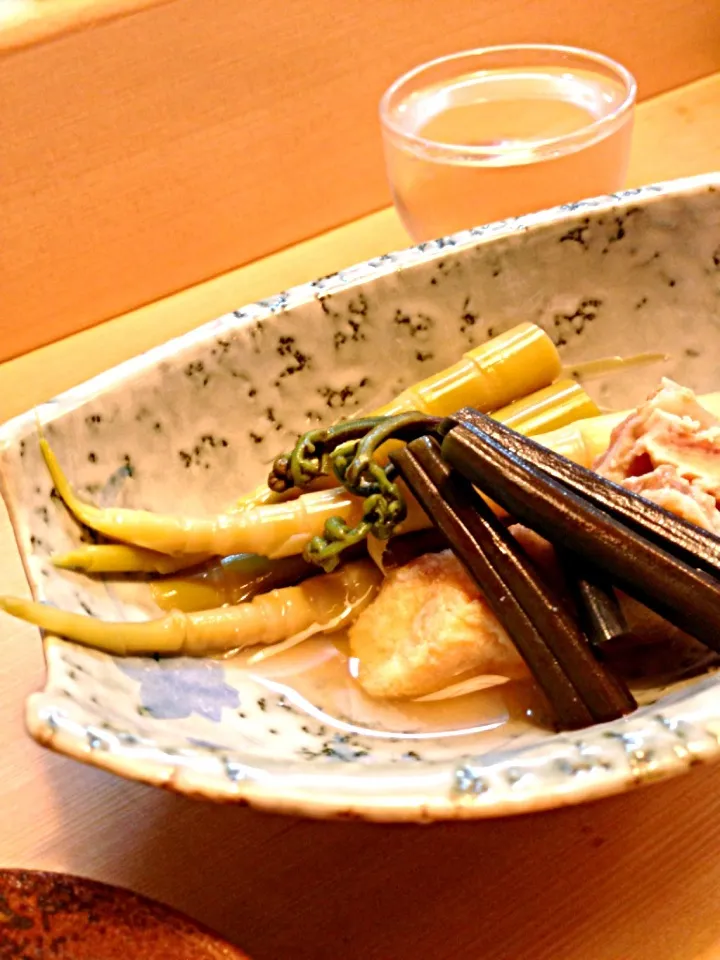 すす竹と平目の肝の煮物|富士子🍒🐰🍓さん