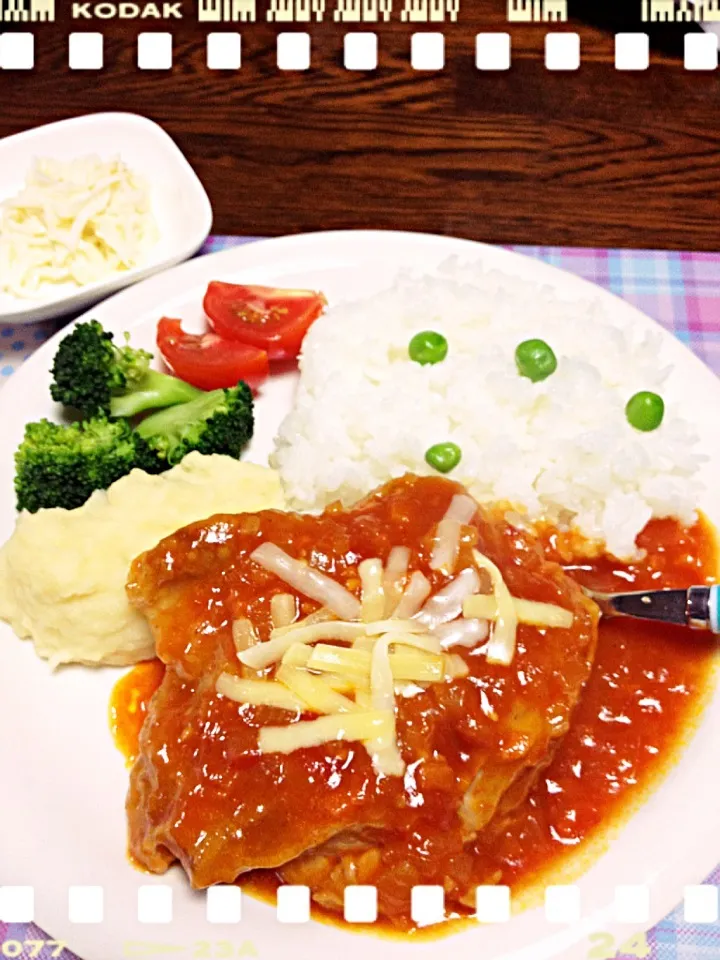 🐔チキンのトマト煮🍅|えみちさん