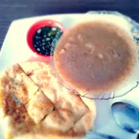 This is special food from Palembang, Indonesia. It called Martabak with curry sauce.|Tsalits annisaさん