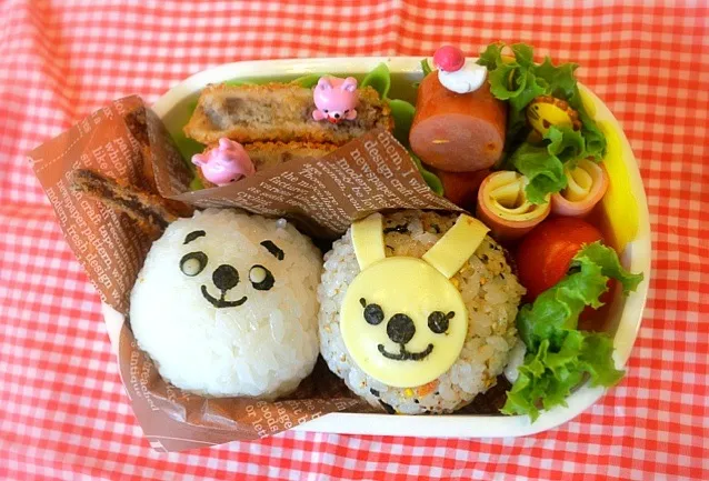 幼稚園チビ男子弁当。動物園の遠足楽しみ！|eguchiさん