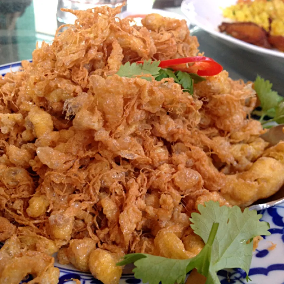 Fried omelette with minced pork|prissyさん