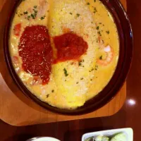 Snapdishの料理写真:海老とカニのﾄﾏﾄｸﾘｰﾑｵﾑﾚﾂﾄﾞﾘｱ|愛華さん