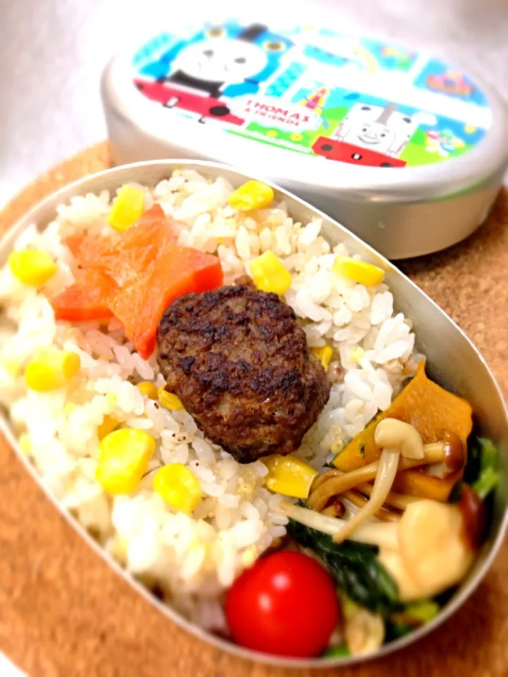 Snapdishの料理写真:ハンバーグ弁当|さとねこさん