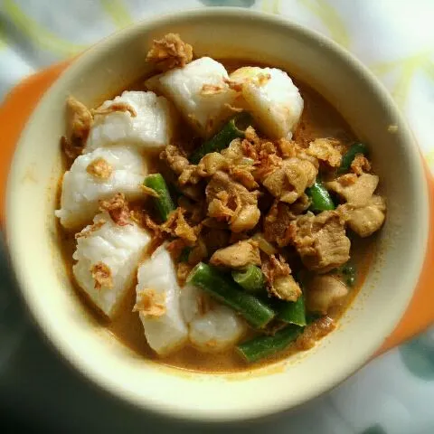 lontong kari ayam ~ javanese chicken curry with rice cake|Asti 🌸🌸さん