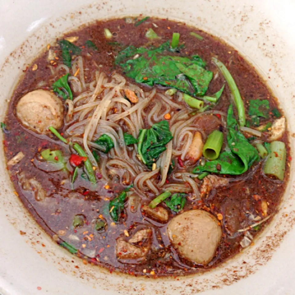 Snapdishの料理写真:Famous boat noodle with special beef|Pammy Chaivikraiさん