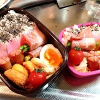 Snapdishの料理写真:夫婦弁当★|内田穂乃香さん