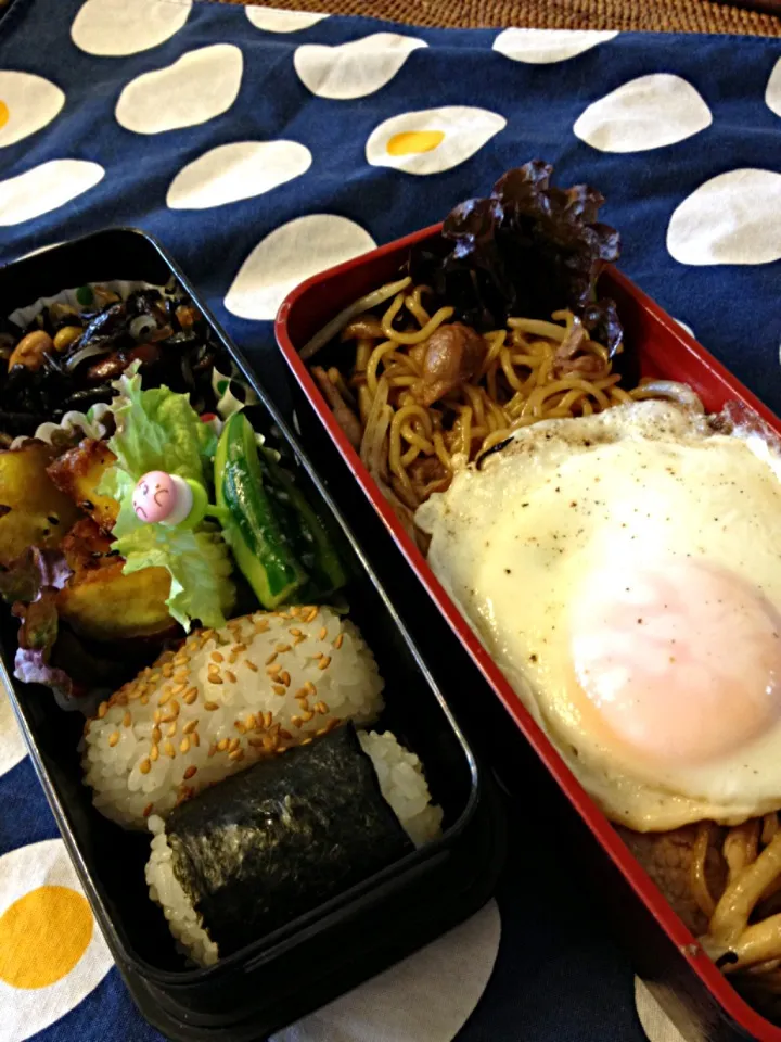 Snapdishの料理写真:男子高校生弁当 焼きそば|よよさん