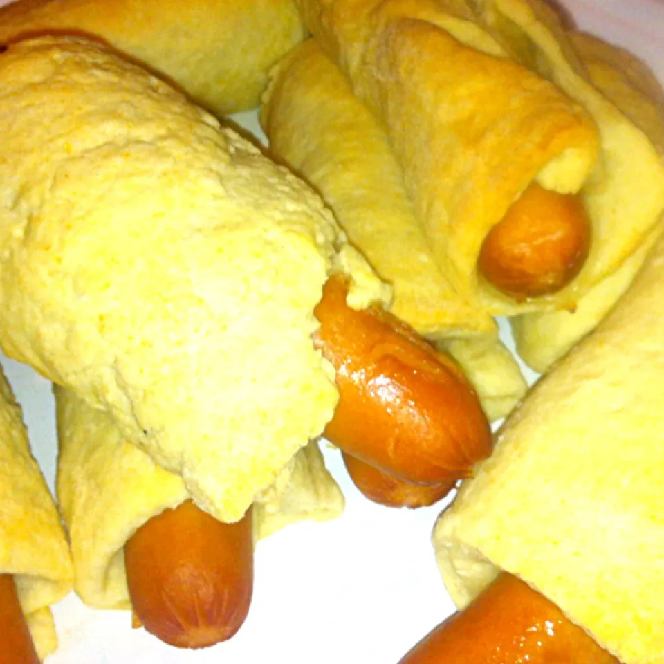 Biscuit wrapped beef dogs|virginia frasseさん