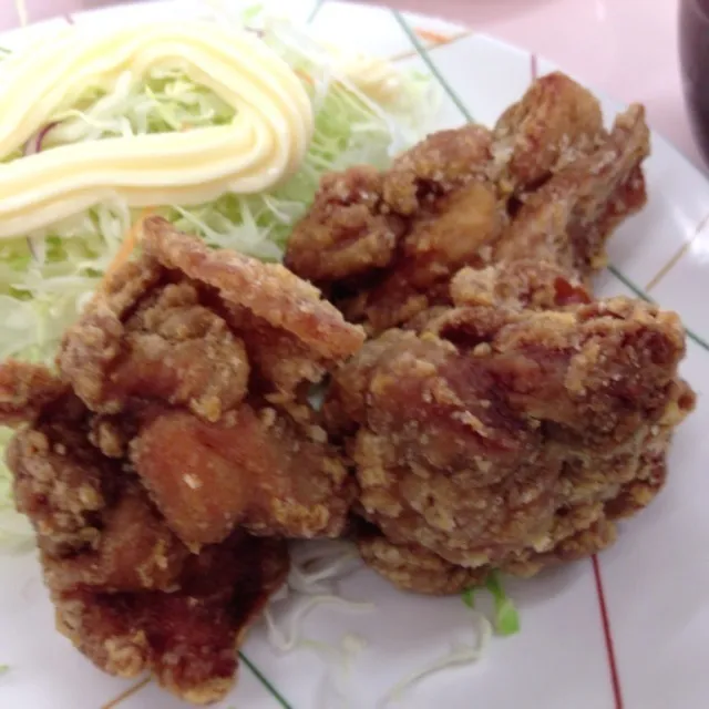 チキンカレー唐揚げ at 社員食堂|さるさん