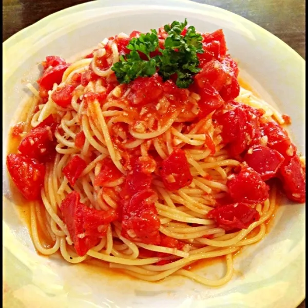 トマトの冷製pasta(=ﾟωﾟ)ﾉ‼|♡♡ai♡♡さん