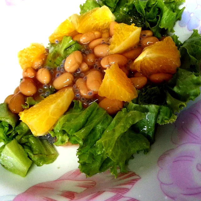 baked beans salad|ข้าวเจ้าさん