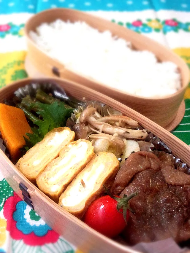 旦那さんのお弁当。|こぎもなさん