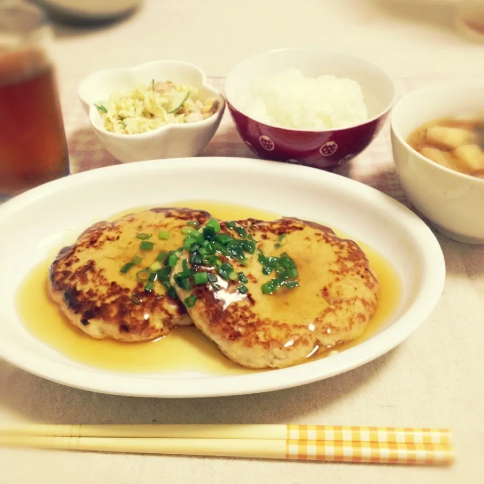 あんかけ豆腐ハンバーグ|tomoeさん