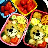 親子遠足弁当♡ブーフ♡|(⌯꒪͒ ૢ∀ ૢ꒪͒)さん