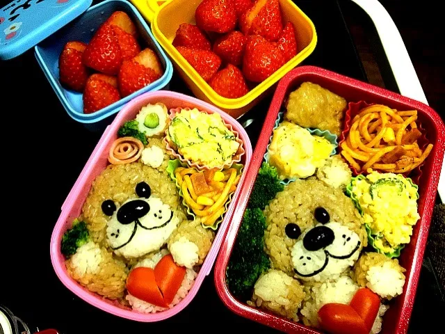 親子遠足弁当♡ブーフ♡|(⌯꒪͒ ૢ∀ ૢ꒪͒)さん