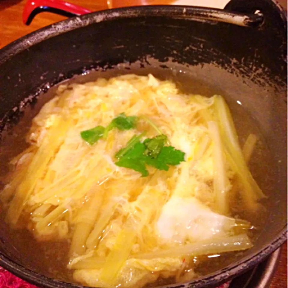 岡山名物 黄にらの玉子とじ|梅花権現さん