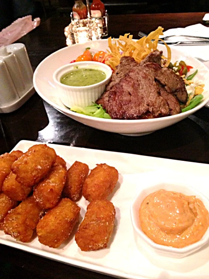 Spicy Medium Beef Salad & Taro cheese ball|FRさん