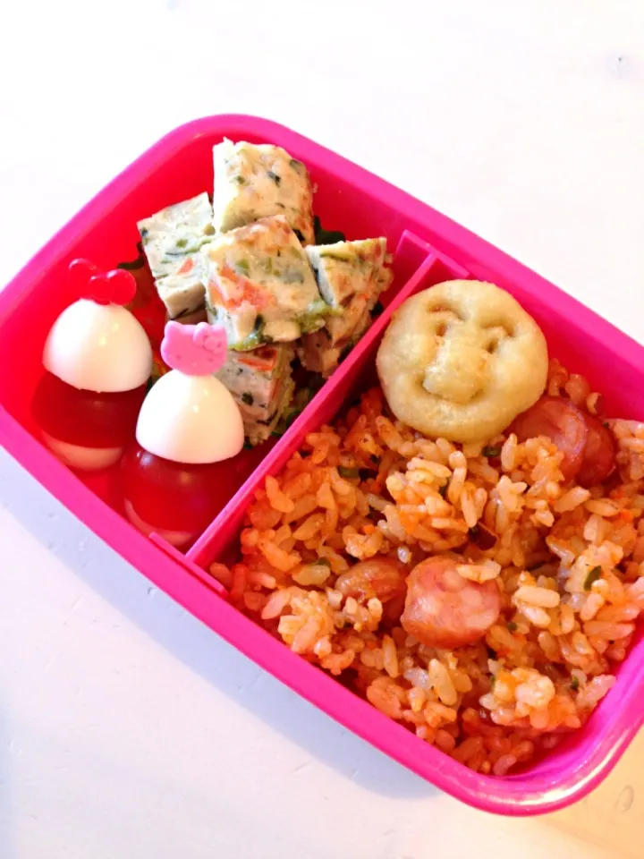 ケチャップライス弁当♡|りなさん